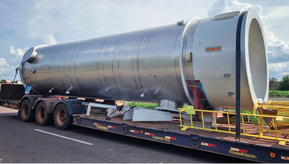 Citrotec - Transporte Coluna de Recuperação de Etanol